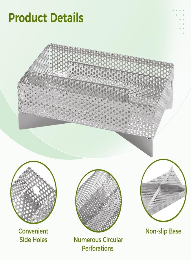 Lnrueg Smoker Tray 12 Hours Pellet Maze Smoker Tray, 5 x 8 Inch Stainless Steel Pellet Smoker Basket, Anti-slip Smoke Generator, Perfect for Hot and Cold Smoking Meat, Fish, Cheese - Image 5